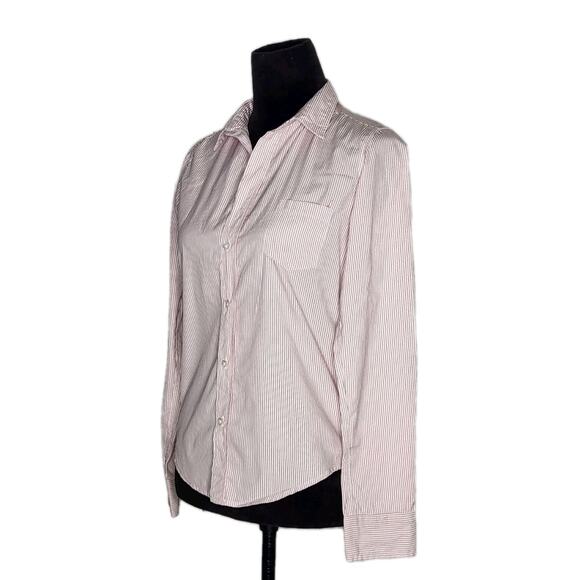 Frank & Eileen Barry Striped Long Sleeve Button Down Collar Shirt Size XS - Picture 2 of 9